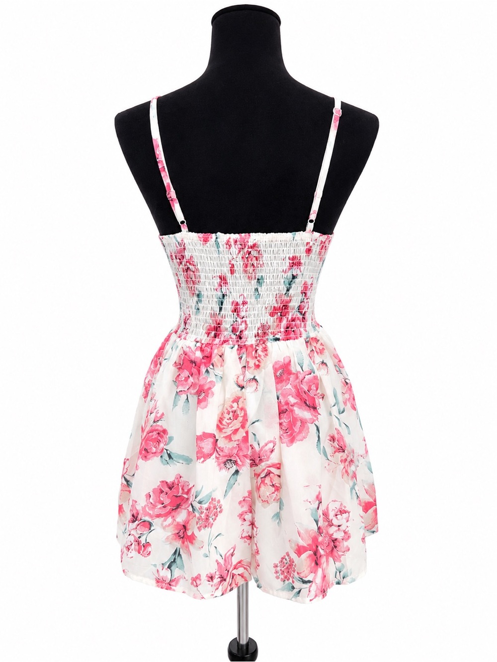 Floral Lace-Waist Summer Romper size S - Picture 6 of 6